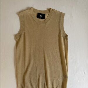 Dolce & Gabbana gold sleeveless top